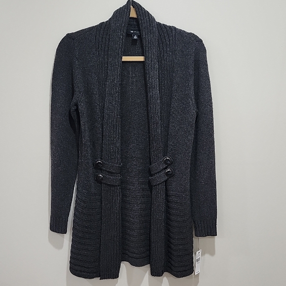 Sweater Cardigan with Shawl Collar - Picture 1 of 9